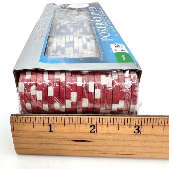 Poker Chip Set 11.5g Las Vegas Style Stackable Tray 100 Heavyweight Dual-Toned - Picture 14 of 15